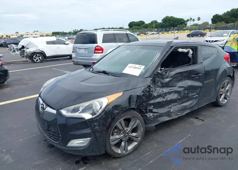 2016 Hyundai Veloster z USA, uszkodzony, nr VIN KMHTC6AD7GU256577